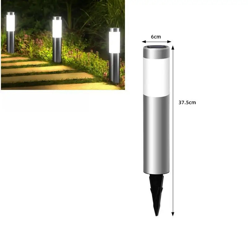 Stainless Steel Solar Pathway Lights Outdoor 4-Pack – Premium Garden Walkway Lighting | Vistolux