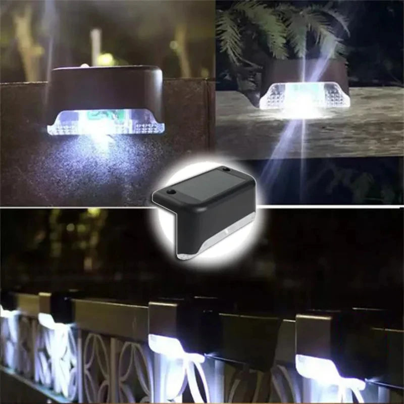 Solar Deck Lights Outdoor 8-Pack – IP67 Waterproof LED Step Lights for Stairs, Fence & Pathway | Vistolux